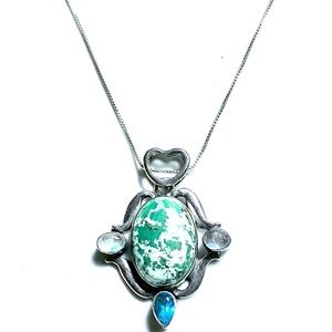 Sterling Silver Gemstone Necklace